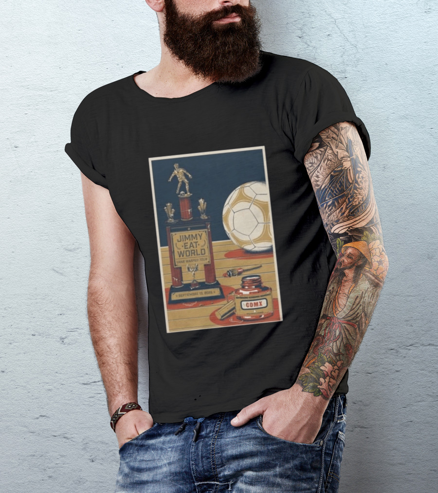 Jimmy Eat World Vans Warped Tour Mexico City September 13 2026 Autódromo Hermanos Rodríguez CDMX Soccer Trophy T-Shirt