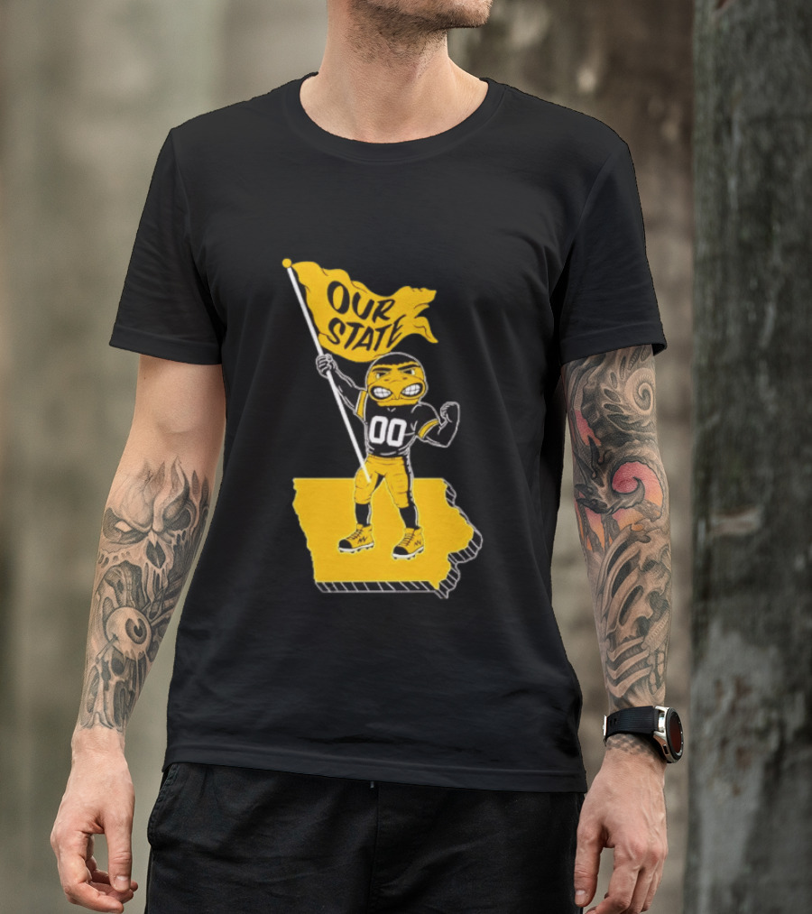 Our State Flag Iowa Beat Iowa State Sports Mascot Victory T-Shirt