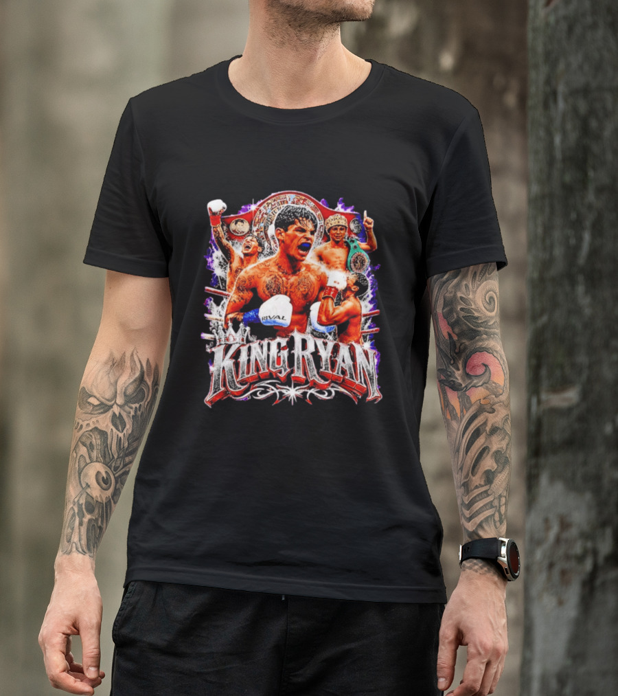 King Ryan Boxing Champion Fight Night Victory Celebration T-Shirt