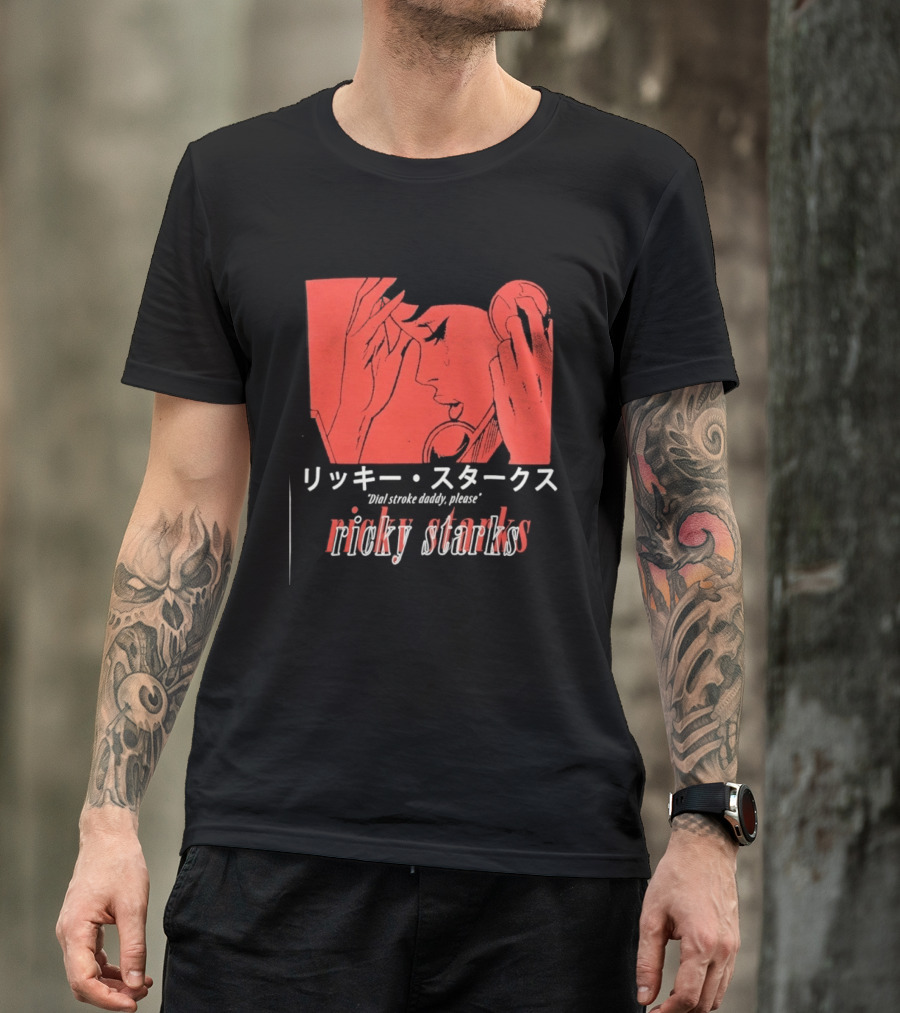 Ricky Starks Please Dial Stroke Daddy Japanese Style AEW T-Shirt