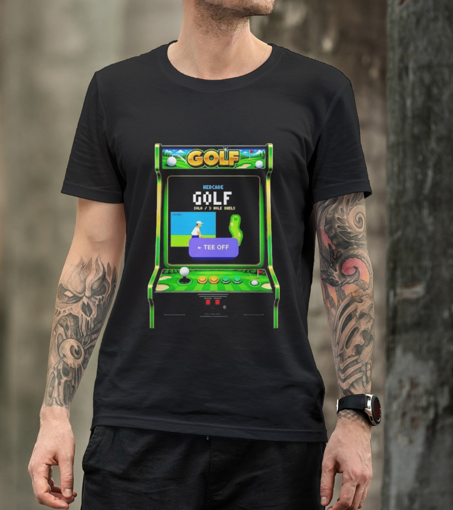 Webcade Golf Arcade Off Solo 3 Hole Duels T-Shirt
