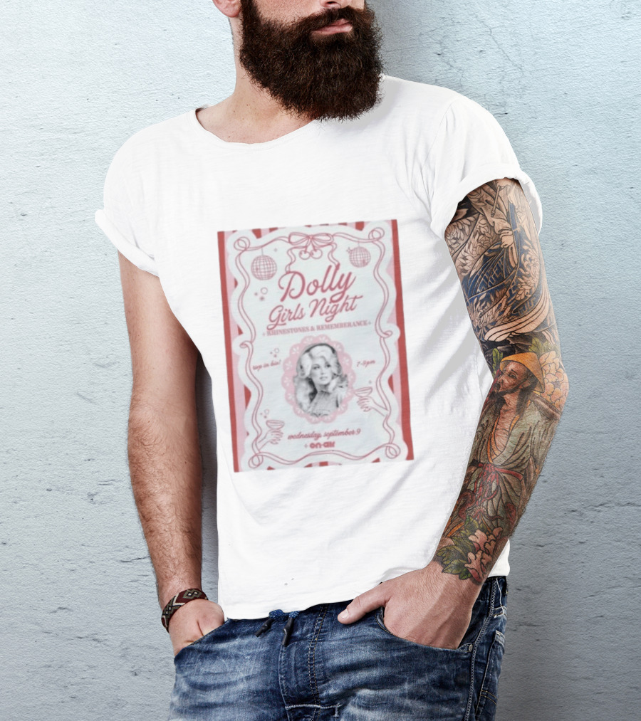 Dolly Girls Night Rhinestones And Remembrance Event 7 9 PM Wednesday September 9 On Air T-Shirt