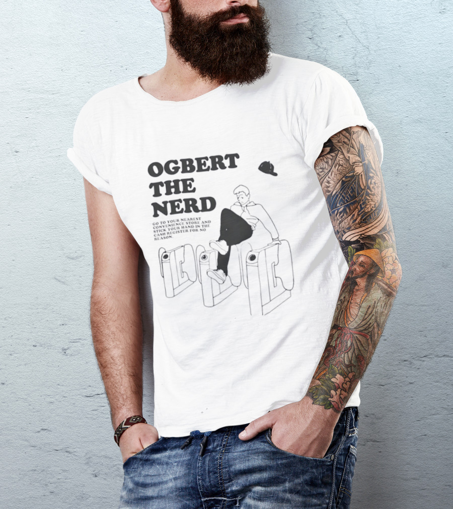 Ogbert The Nerd Convenience Store Cash Register Mischief T-Shirt