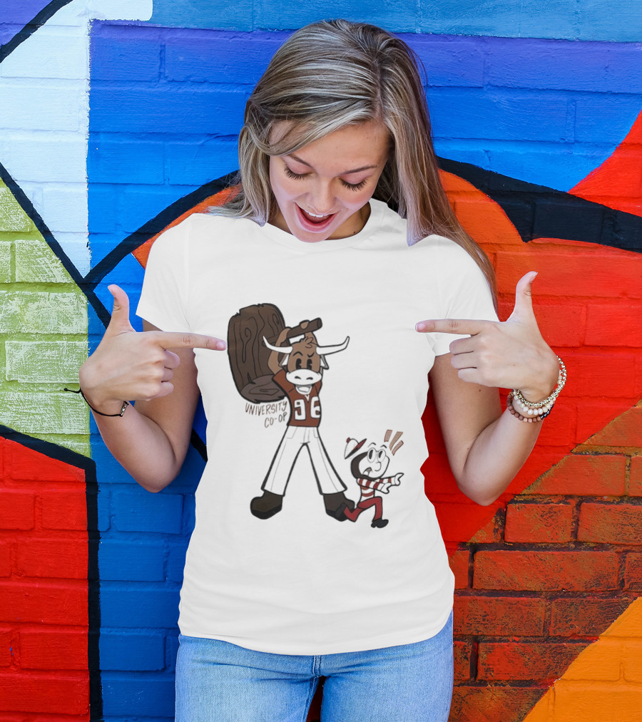 University Co Op Texas Longhorns Vs Ohio State Buckeyes 96 Mascot Showdown T-Shirt
