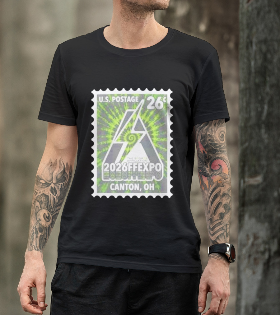 U.S. Postage 26c The Sports Affiliation 2026 FF Expo Canton OH Stamp T-Shirt