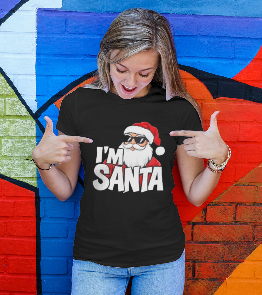 I'm Santa Sunglasses Cool Christmas Holiday T-Shirt
