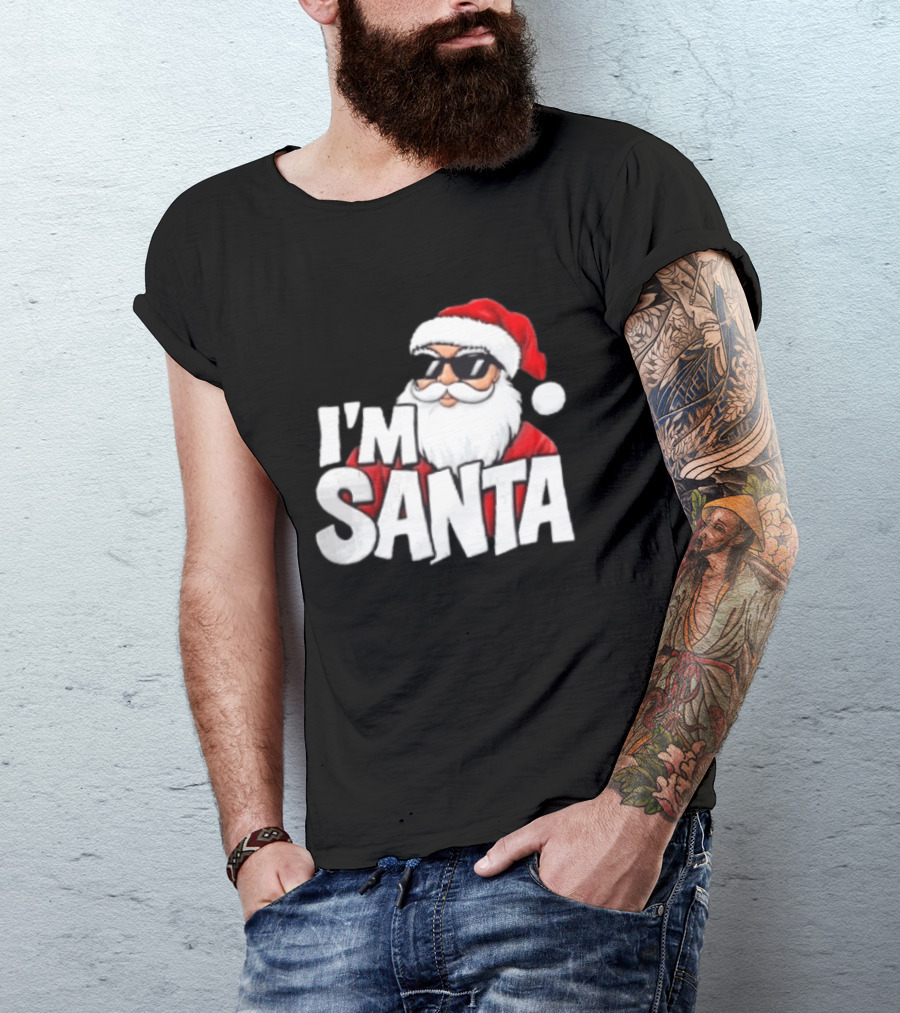 I'm Santa Sunglasses Cool Christmas Holiday T-Shirt