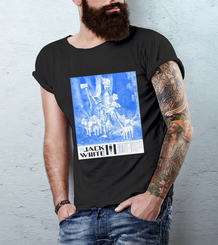 Jack White United Kingdom And Ireland 2026 Tour Tin Man With Sheep T-Shirt
