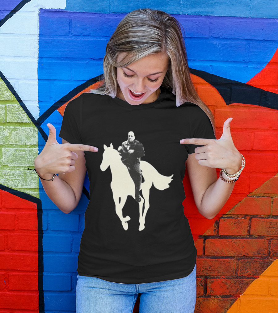 James Gandolfini The Sopranos Horse Riding T-Shirt