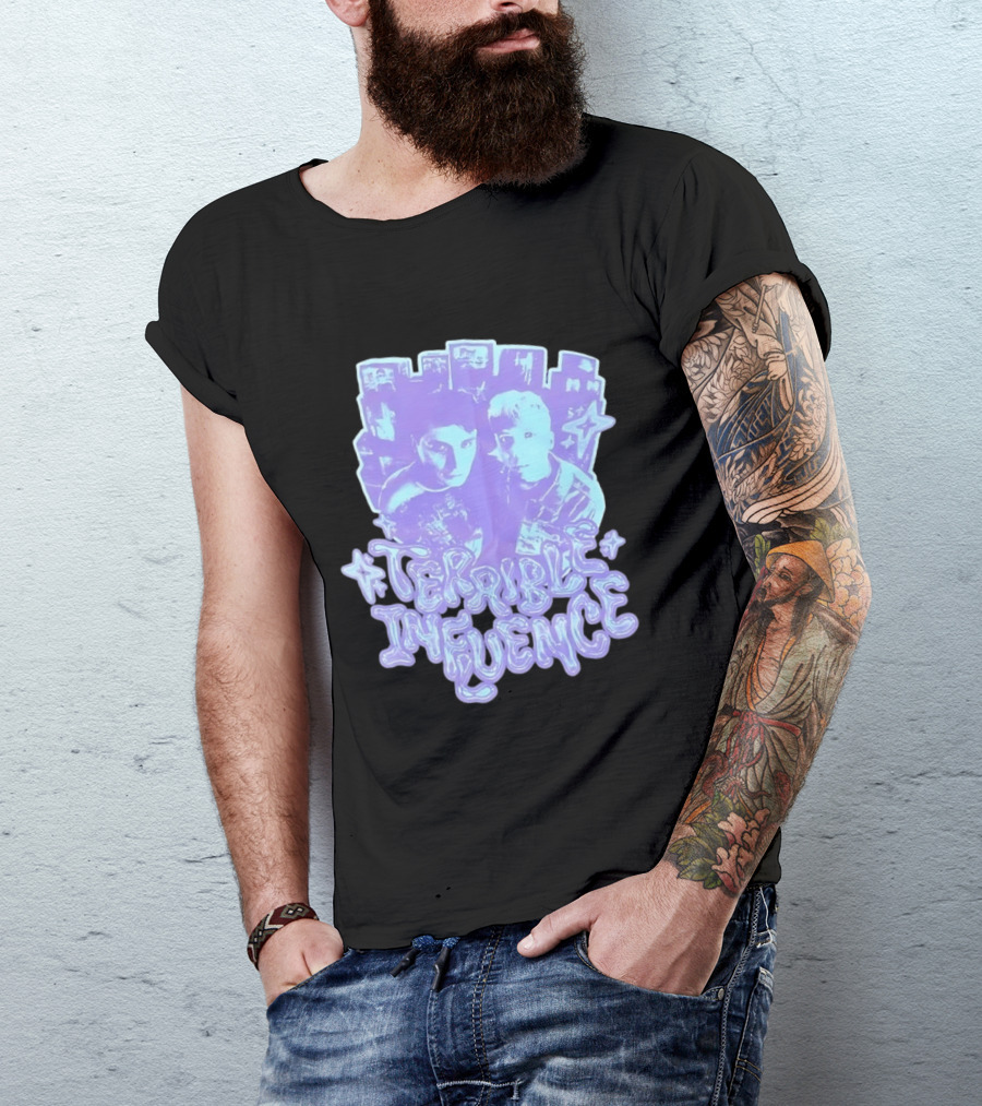 Terrible Influence Gerard Way Frank Iero Graphic Duo Purple T-Shirt