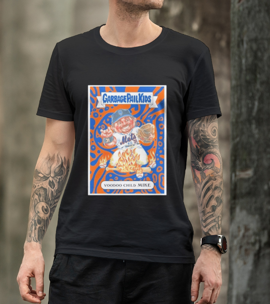 Garbage Pail Kids Mets Voodoo Child Mike Piazza Cards T-Shirt