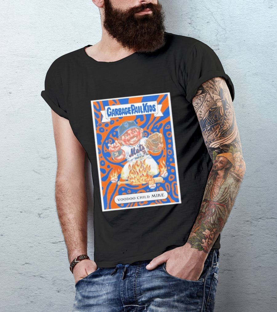 Garbage Pail Kids Mets Voodoo Child Mike Piazza Cards T-Shirt