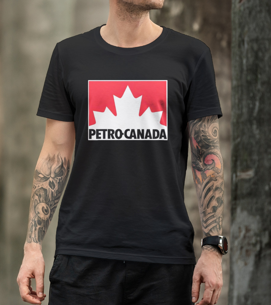 Petro Canada Canadian Gas Station Maple Leaf Branding T-Shirt
