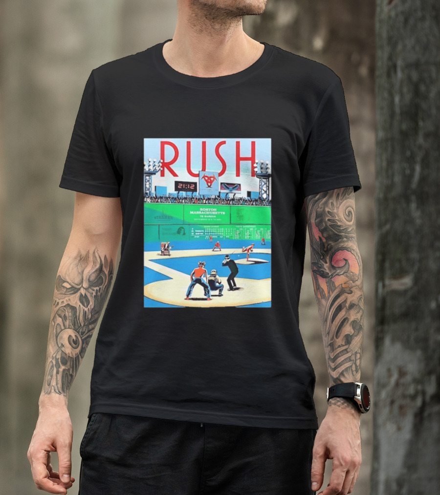 Rush 2112 Fifty Something Tour Boston Massachusetts TD Garden September 5 2024 Stadium Baseball T-Shirt
