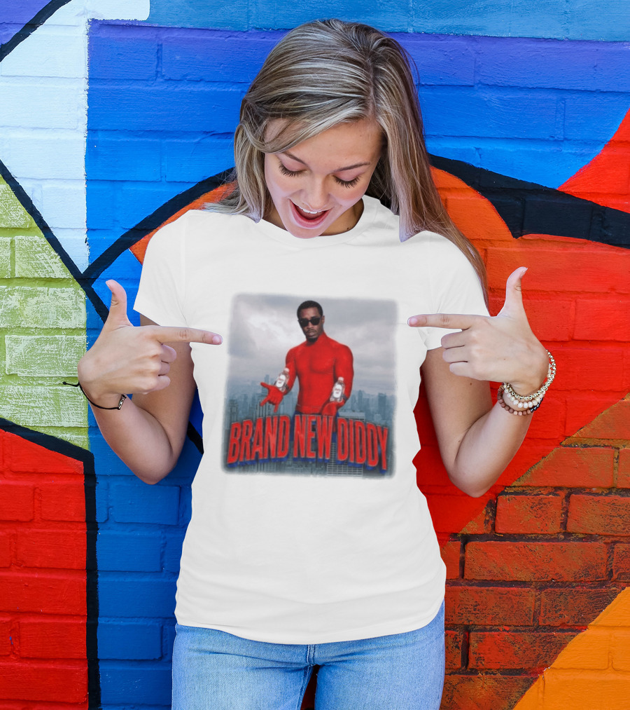 Brand New Diddy Red Outfit With Baby Oil Sean Combs City T-Shirt