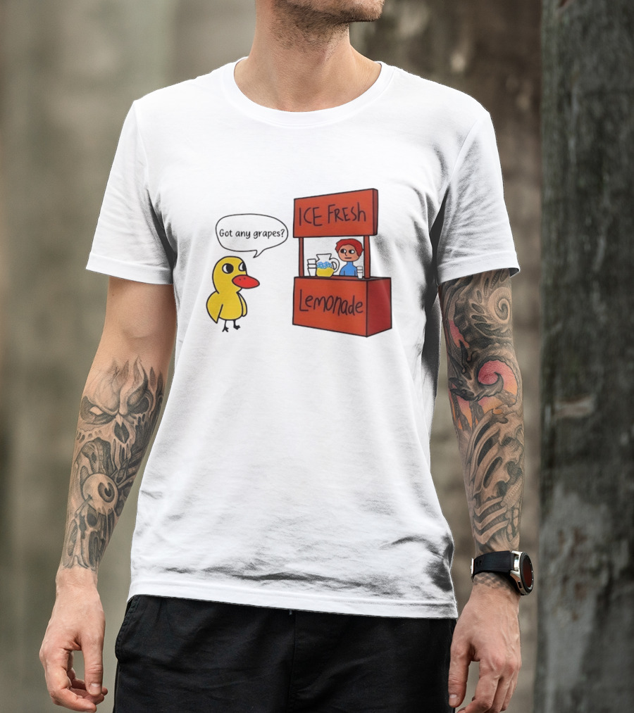 Got Any Grapes Duck Ice Fresh Lemonade Stand T-Shirt