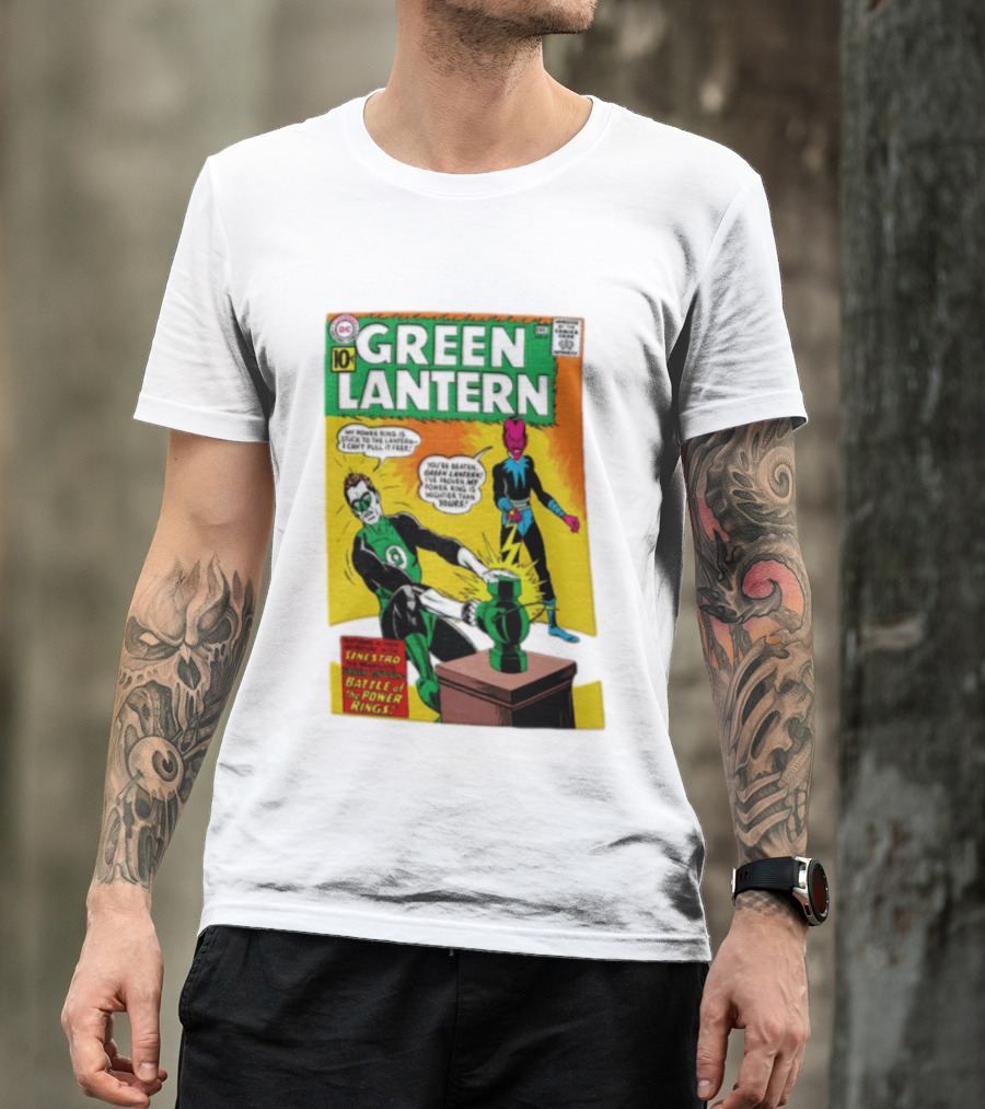 Green Lantern Sinestro Battle Of The Power Rings Comic Cover DC Comics T-Shirt