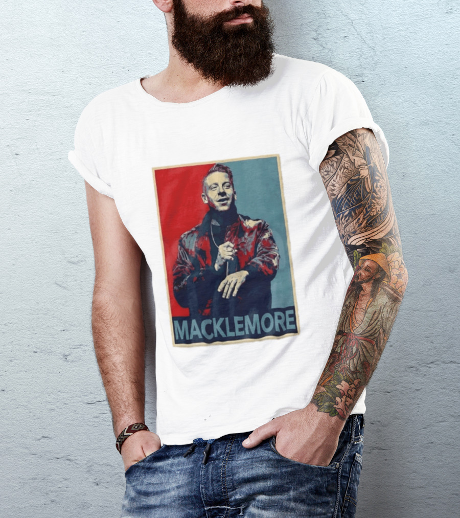 Macklemore Music Icon Red Blue T-Shirt