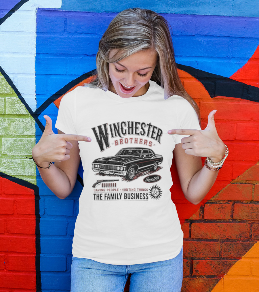Winchester Brothers Saving People Hunting Things The Family Business T-Shirt