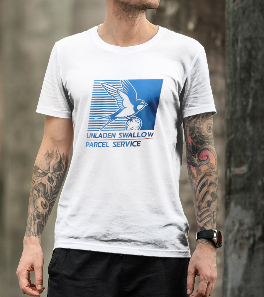 Unladen Swallow Parcel Service Monty Python T-Shirt