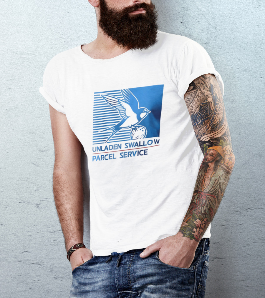 Unladen Swallow Parcel Service Monty Python T-Shirt