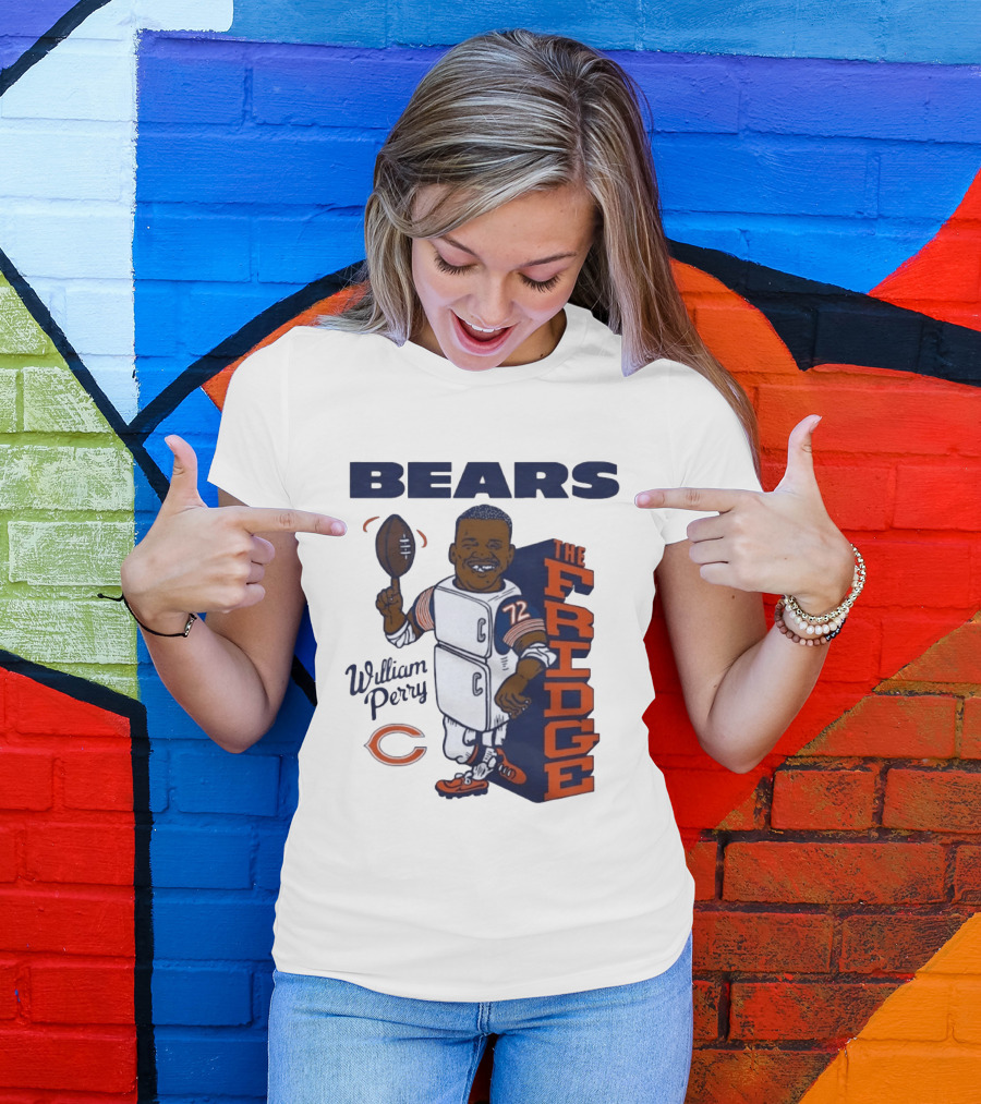 Chicago Bears William Perry The Fridge 72 Football T-Shirt
