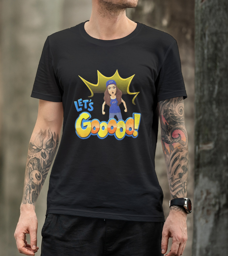 Buffalo Bills Let's Gooooo Football Enthusiast Team Spirit T-Shirt