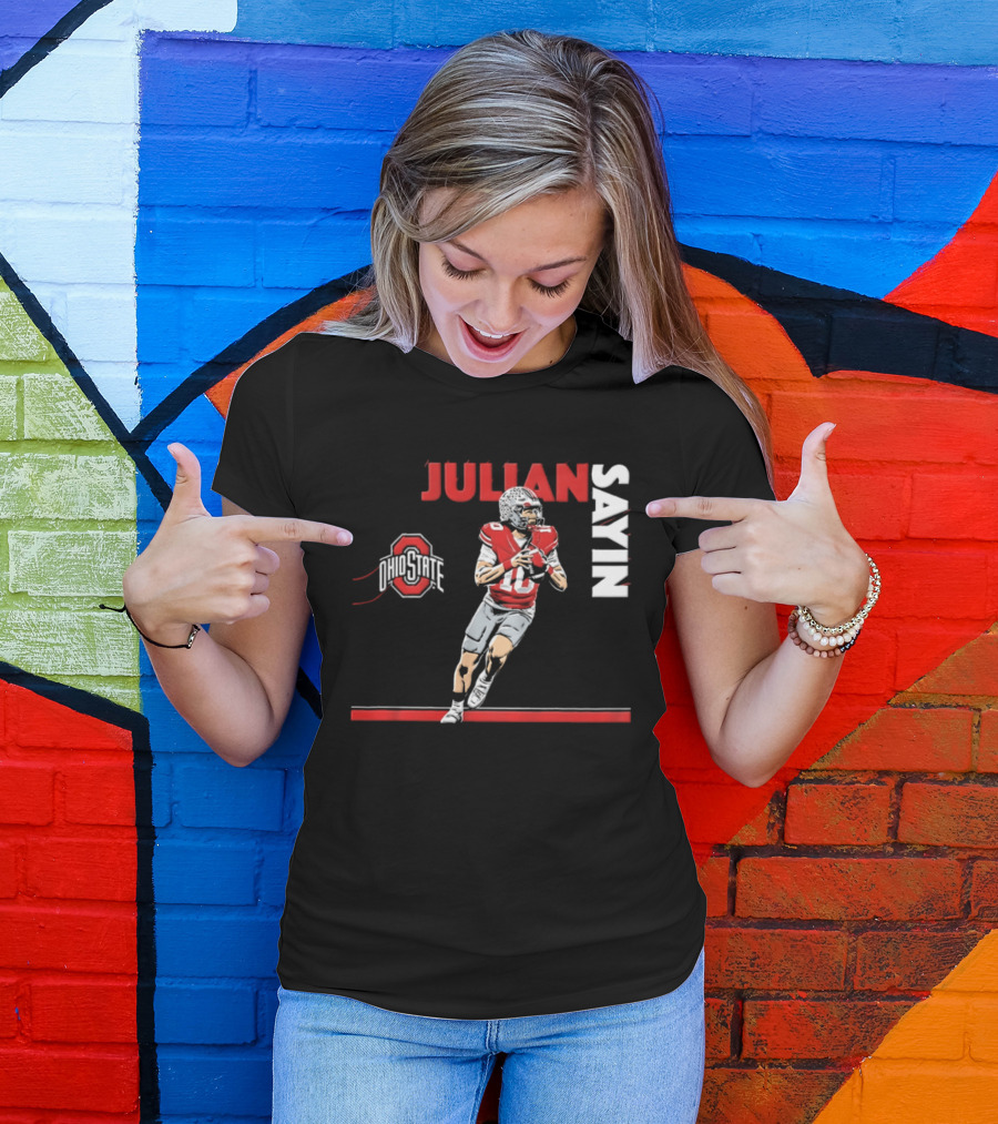 Ohio State Buckeyes Football 2026 Julian Sayin Neon Nights T-Shirt