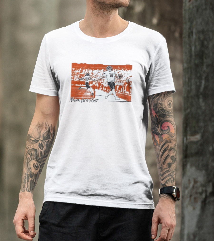 Caleb Williams Luther Burden III Never Let It Rest Chicago Bears Football T-Shirt
