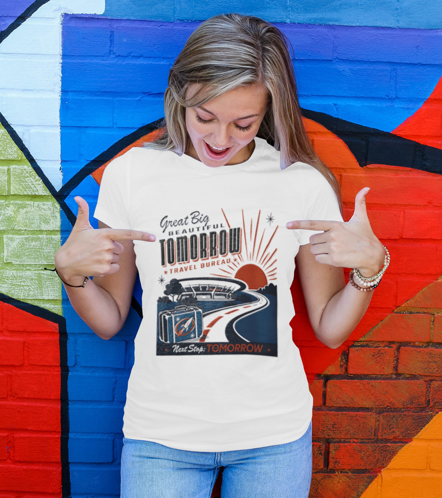 Great Big Beautiful Tomorrow Travel Bureau Tomorrow Carousel T-Shirt