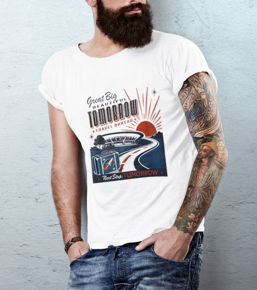 Great Big Beautiful Tomorrow Travel Bureau Tomorrow Carousel T-Shirt