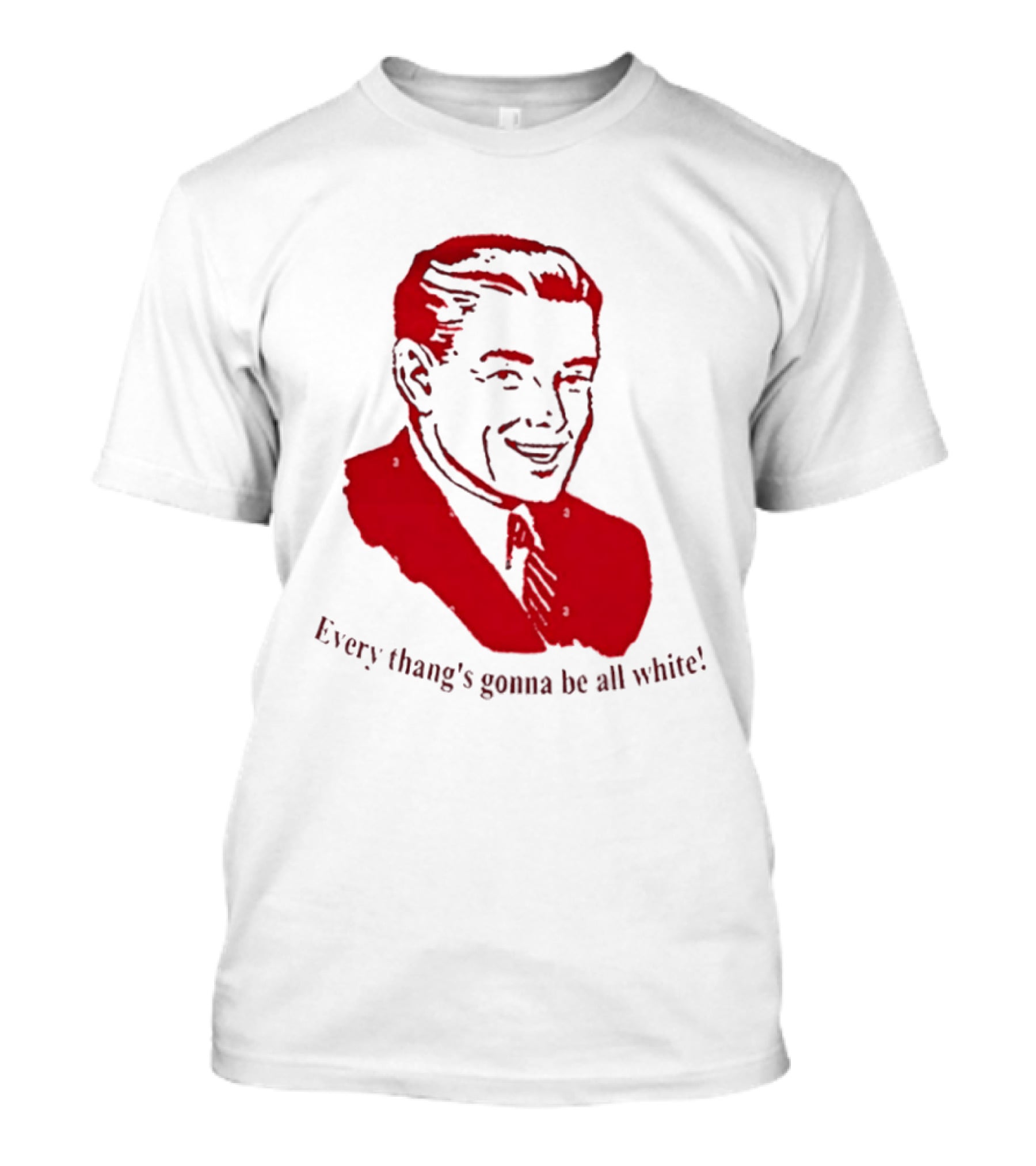 Every Thang's Gonna Be All White Vintage Style Retro Comic T-Shirt