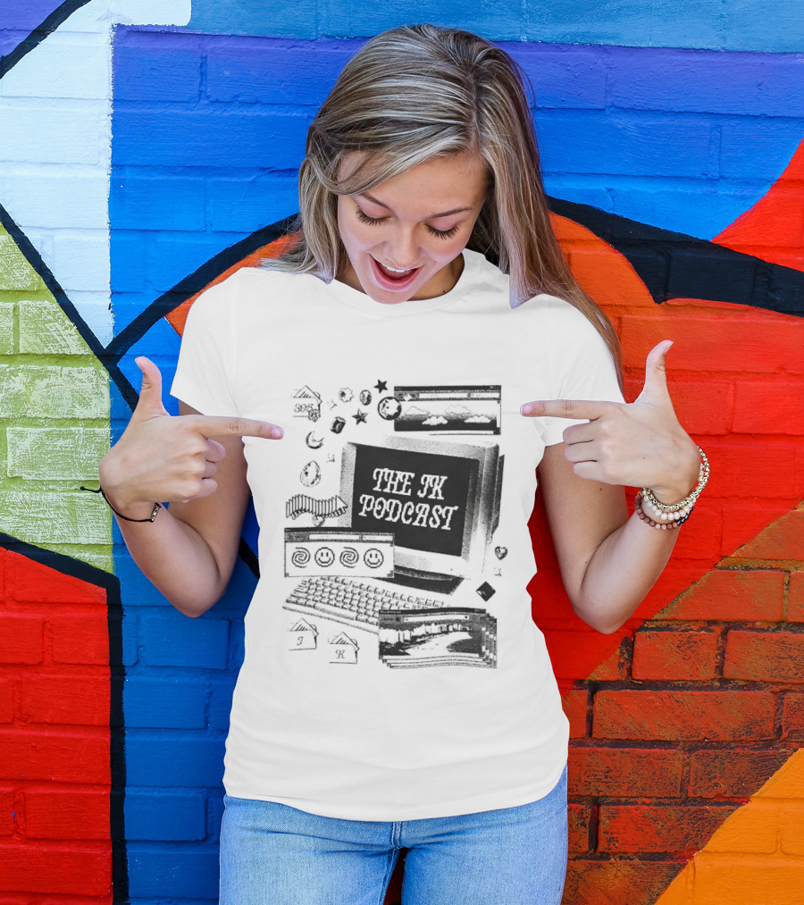 The JK Podcast 305 Computer Y2K Nostalgia Vintage Tech T-Shirt
