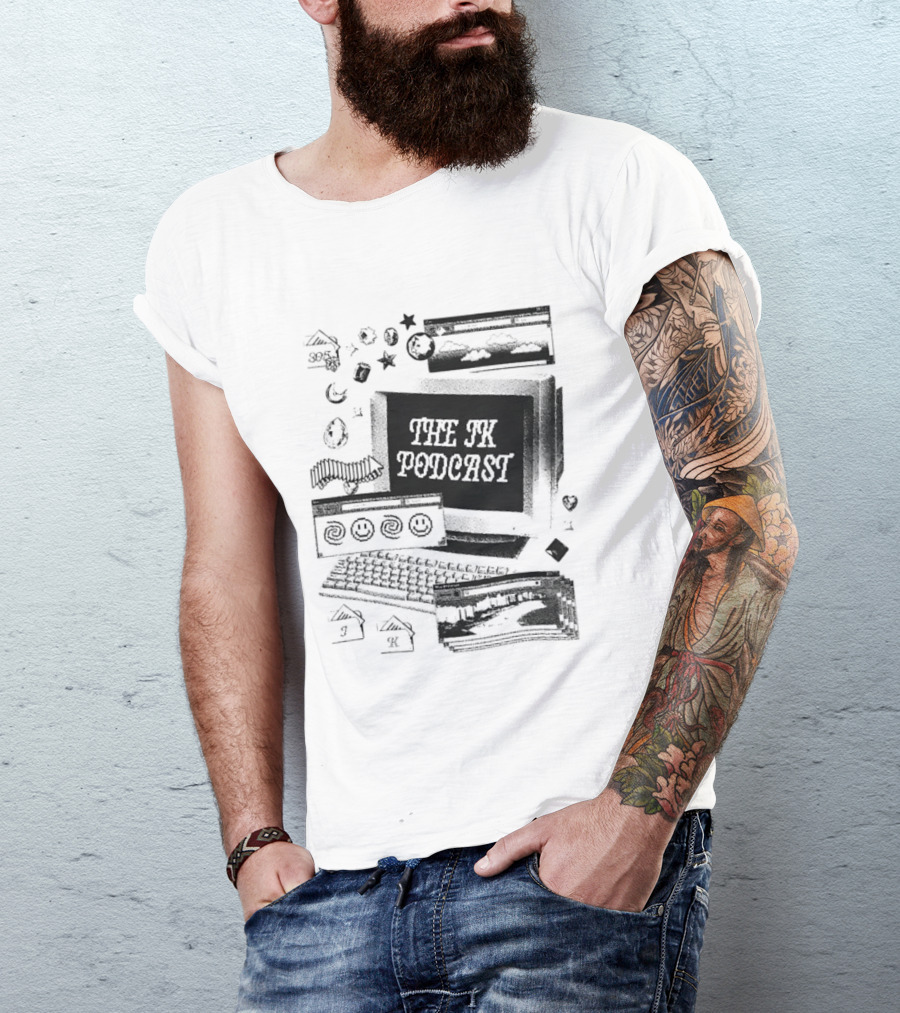 The JK Podcast 305 Computer Y2K Nostalgia Vintage Tech T-Shirt