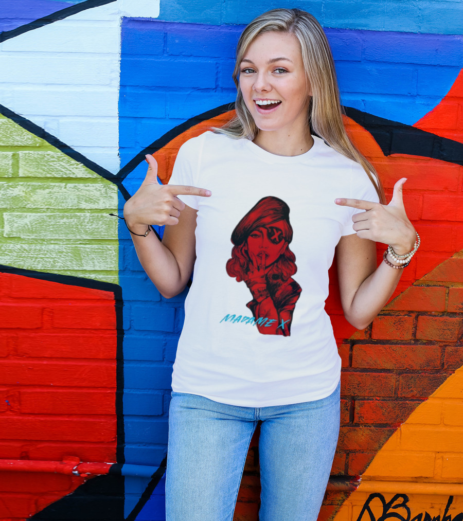 Madonna Madame X Beret Eye Patch Pop Music T-Shirt