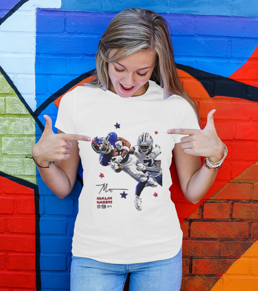 Malik Nabers New York Giants Cowboys Matchup Highlight T-Shirt