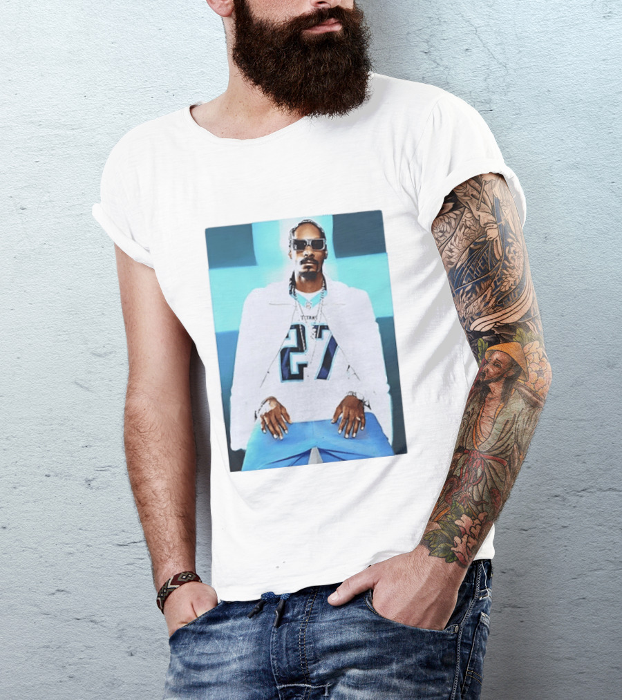 Tennessee Titans 27 Jersey Worn By Snoop Dogg T-Shirt