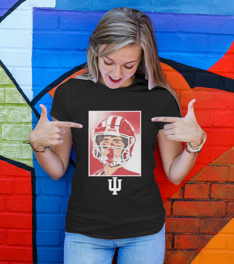 Josh Hoover Indiana Hoosiers Football Bloody Face T-Shirt