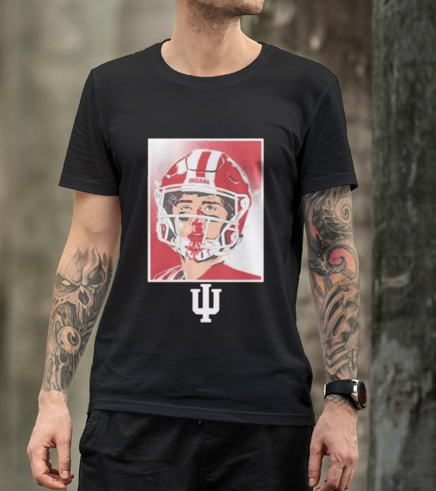 Josh Hoover Indiana Hoosiers Football Bloody Face T-Shirt