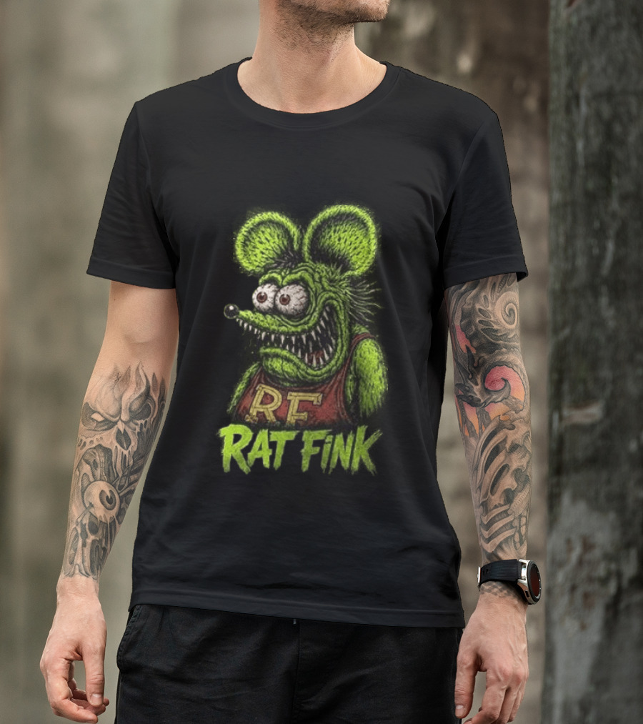 Rat Fink Kustom Kulture Born To Ride Weird RF T-Shirt