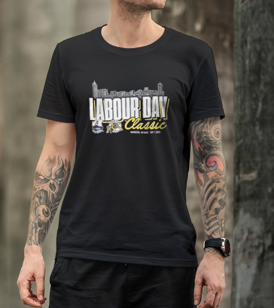 Toronto Argonauts Hamilton Tiger Cats Labour Day Classic 2026 Skyline Event T-Shirt