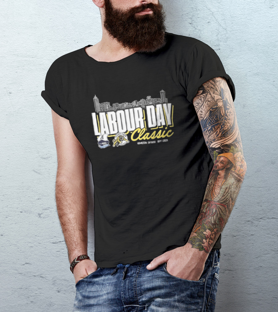 Toronto Argonauts Hamilton Tiger Cats Labour Day Classic 2026 Skyline Event T-Shirt