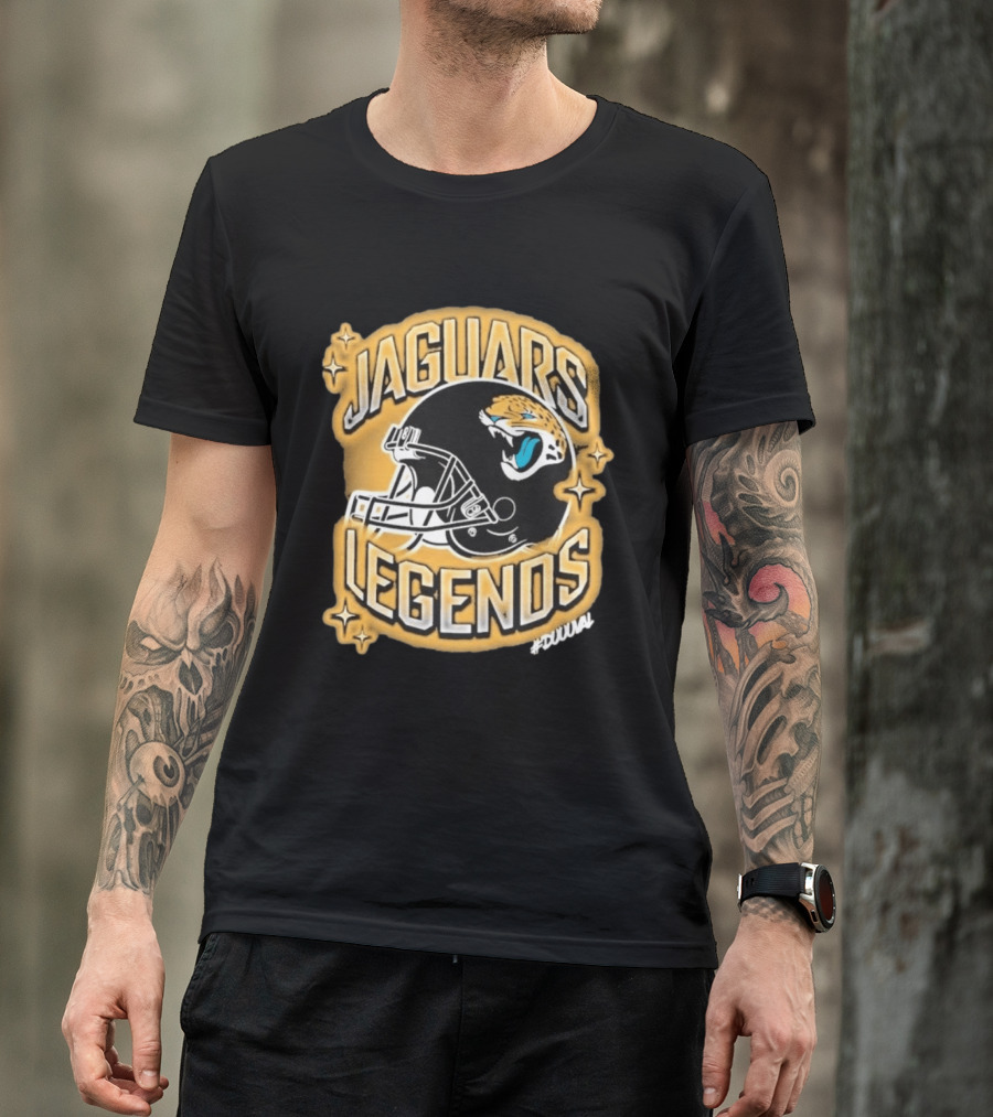 Jacksonville Jaguars Legends DUUUVAL Football Helmet T-Shirt