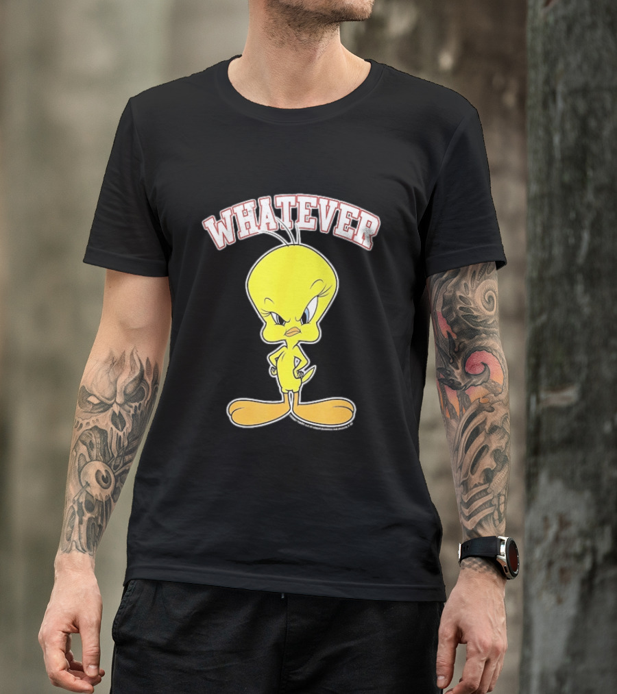 Tweety Bird Whatever Attitude Looney Tunes Cartoon T-Shirt