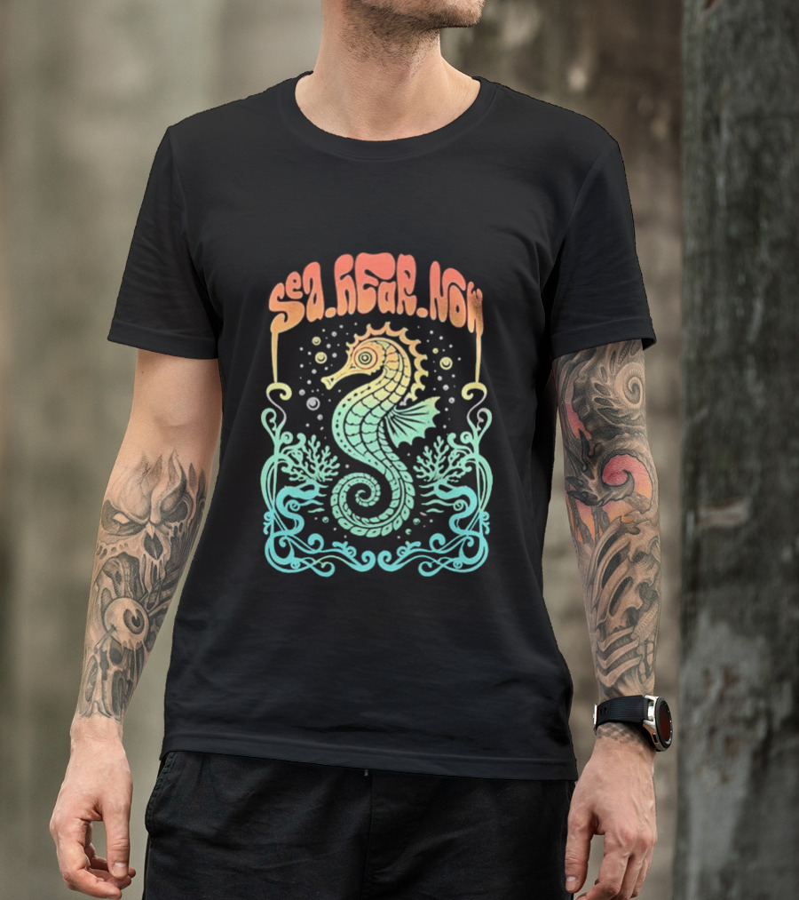 Sea Hear Now Seahorse 2026 Lineup Psychedelic Festival T-Shirt