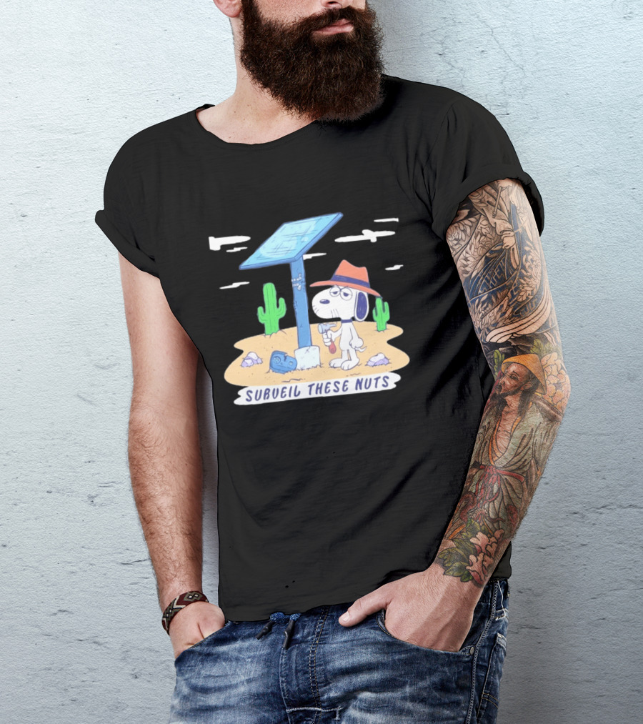 Spike Peanuts Subueil These Nuts Snoopy Desert Solar Panel T-Shirt