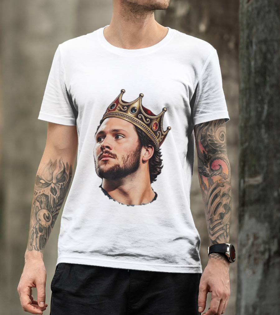 Josh Allen Buffalo Bills King Crown Football T-Shirt