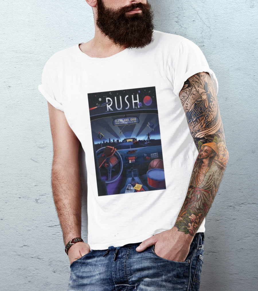 Rush Fifty Tour Cleveland Ohio Rocket Arena September 17 & 19 2026 T-Shirt