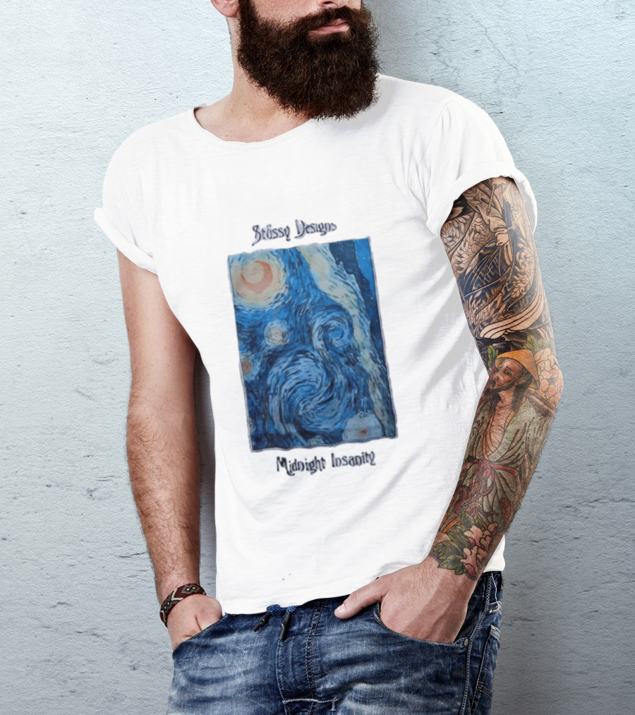 Stüssy Midnight Insanity The Starry Night T-Shirt