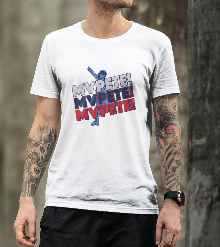 Pete Crow Armstrong Chicago Cubs MVPete Chant Celebration T-Shirt